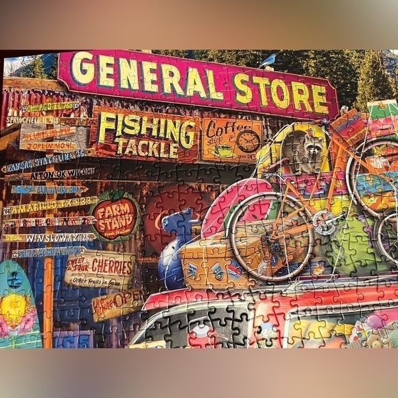 Aimee Stewart Collection 1000 Piece Puzzle Family Vacation Buffalo Colorful - Picture 3 of 13